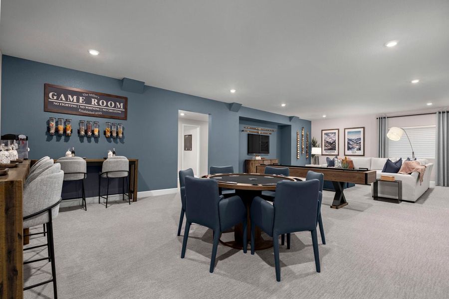 Representative furnished interior of a home built from the 1818 Modeled by KB Home in Bennett Crossing Reserve, Bennett (Image 7).