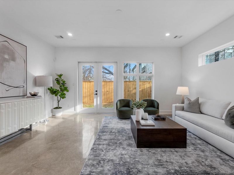 Furnished interior view inside a new home in , Houston (Image 6).