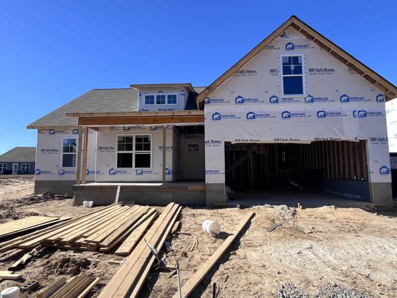 In-progress construction of a new home in Davenport Farms, Winterville, NC (Image 2).