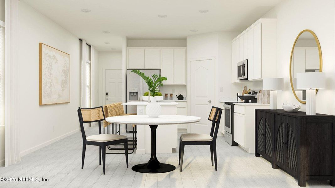 Furnished interior view inside a new home in Silver Falls Single Family at SilverLeaf: Silver Falls 40s at SilverLeaf, St. Augustine (Image 15).