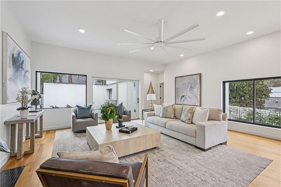 Furnished interior view inside a new home in , Atlanta (Image 17).
