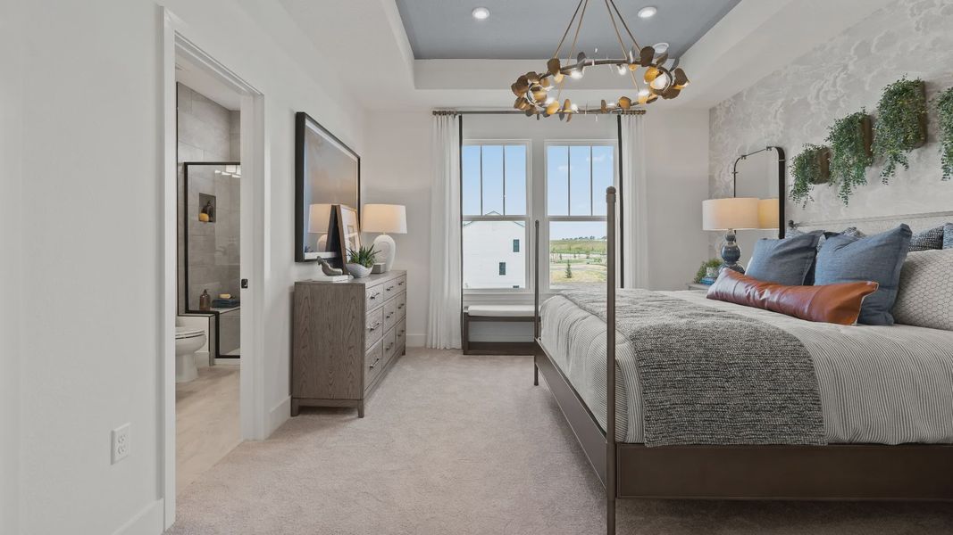 Furnished interior view inside a new home in Parkview at Hamlin, Winter Garden (Image 27).