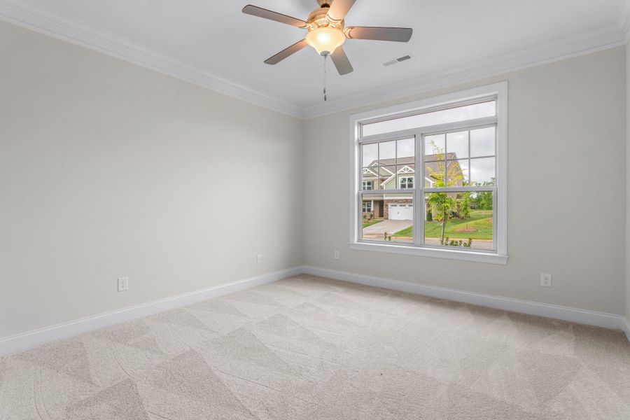 Representative unfurnished interior of a home built from the Ellington by Keystone Homes NC in Weybridge, Burlington (Image 39).