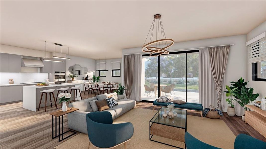 Furnished interior view inside a new home in , St. Cloud (Image 3).