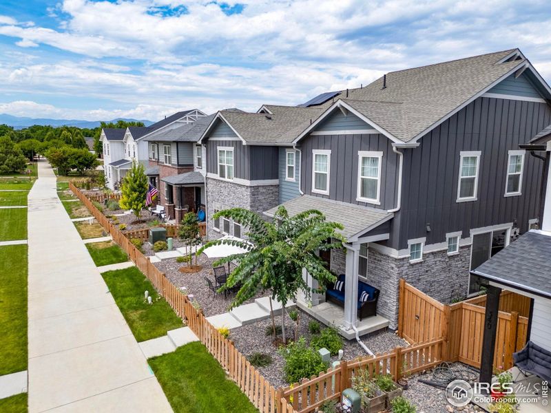 Front exterior of a new home in , Berthoud, CO, highlighting curb appeal (Image 23).