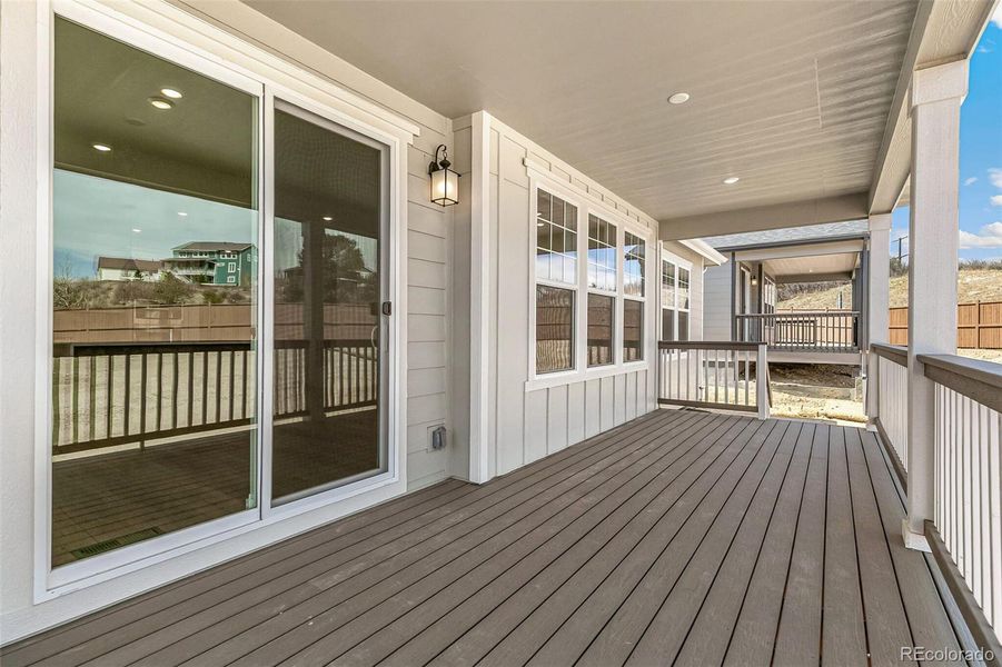 Exterior details and patio area of a home in Terrain Oak Valley, Castle Rock (Image 4). Exterior details and patio area of a home in Terrain Oak Valley, Castle Rock (Image 4).