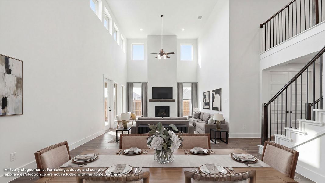 Furnished interior view inside a new home in The Parks at Wilson Creek, Celina (Image 5).