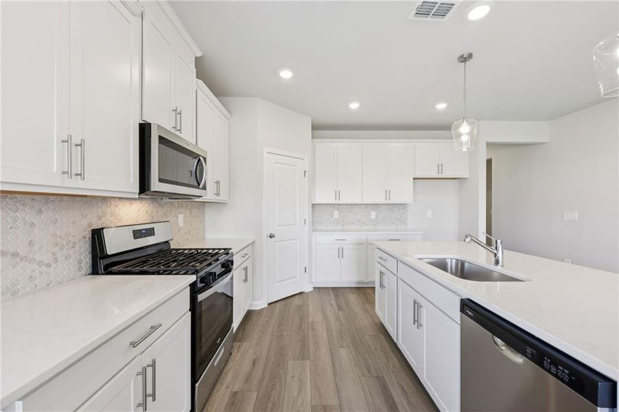 Furnished interior view inside a new home in Parkside at Grayson, Grayson (Image 11). Furnished interior view inside a new home in Parkside at Grayson, Grayson (Image 11).