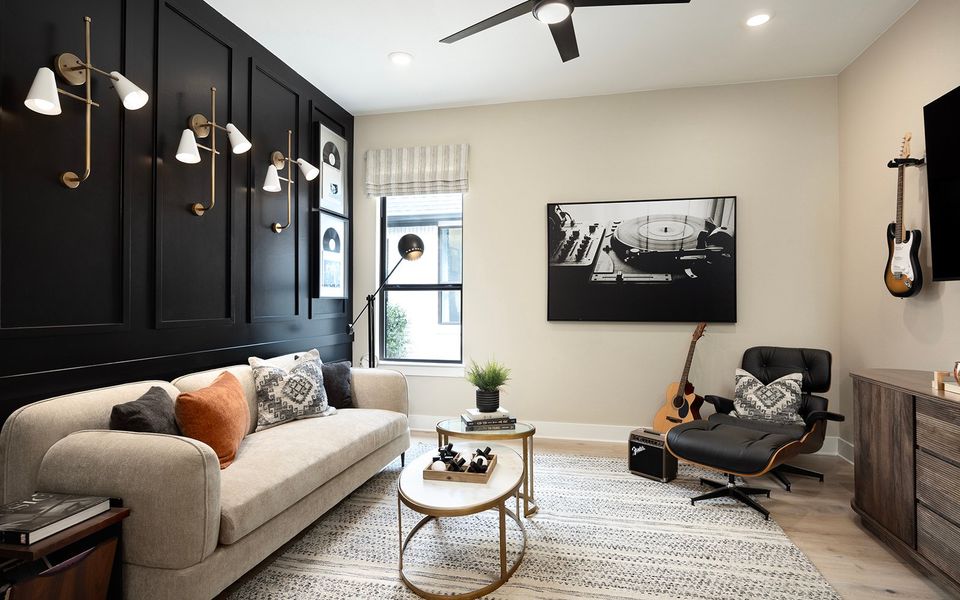 Representative furnished interior of a home built from the Champlain by Brookfield Residential in Kissing Tree, San Marcos (Image 6).