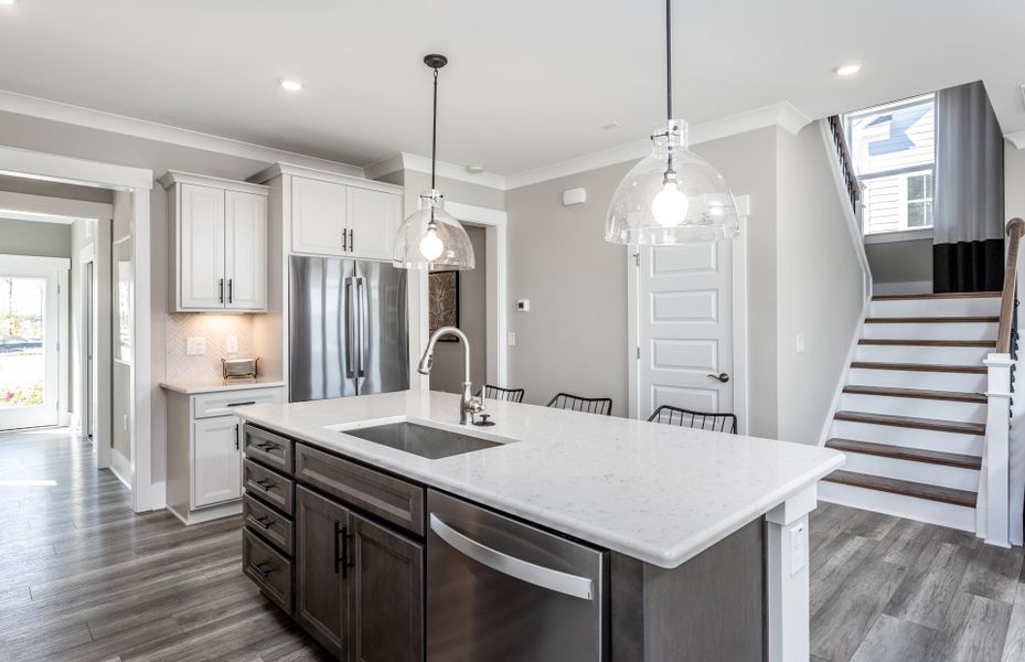 Furnished interior view inside a new home in Riverlights, Wilmington (Image 9).