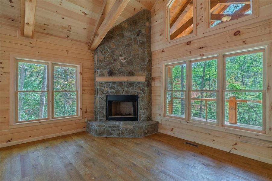 In-progress construction of a new home in , Cherry Log, GA (Image 18).