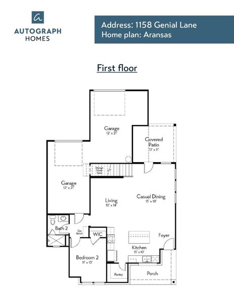 2D floor plan layout of this home in Indigo, Richmond, TX (Image 3). 2D floor plan layout of this home in Indigo, Richmond, TX (Image 3).