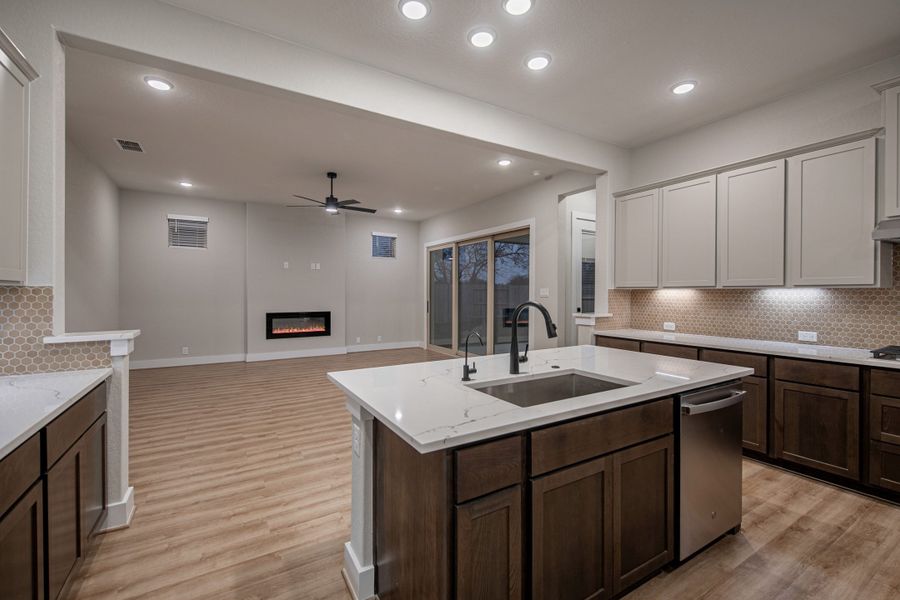 Furnished interior view inside a new home in The Reserve at Potranco Oaks, Castroville (Image 12).