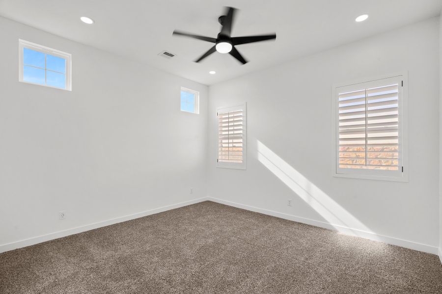 Representative unfurnished interior of a home built from the Torrey Pines 4BDR by LEH. Homes in Painted Sky, El Paso (Image 29). Representative unfurnished interior of a home built from the Torrey Pines 4BDR by LEH. Homes in Painted Sky, El Paso (Image 29).