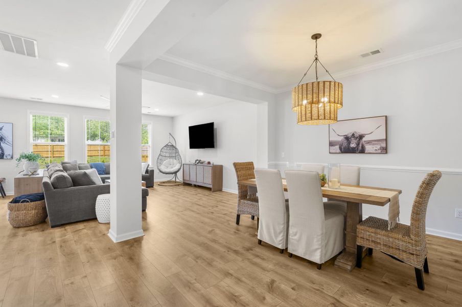 Furnished interior view inside a new home in High Point at Foxbank, Moncks Corner (Image 10).