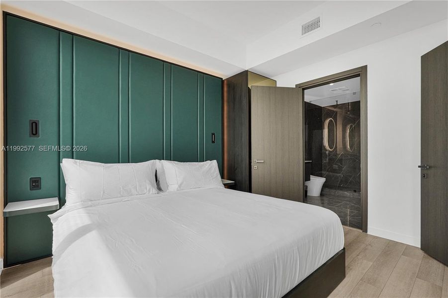 Furnished interior view inside a new home in , Miami (Image 10).