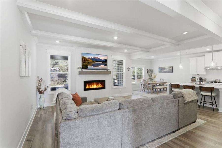 Furnished interior view inside a new home in Rosewood Lake Estates, Hoschton (Image 42). Furnished interior view inside a new home in Rosewood Lake Estates, Hoschton (Image 42).