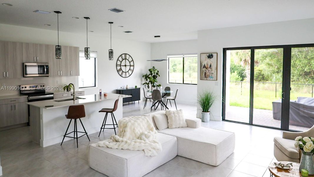 Furnished interior view inside a new home in , Ave Maria (Image 15).