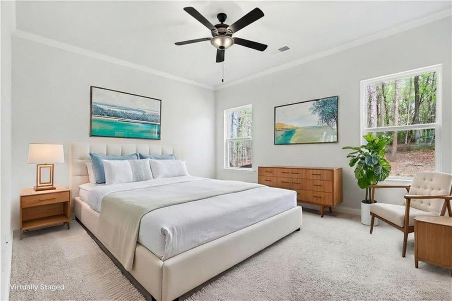 Furnished interior view inside a new home in Thunder Ridge, Dawsonville (Image 3).