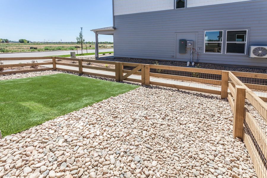 Exterior details and patio area of a home in Bloom, Fort Collins (Image 33). Exterior details and patio area of a home in Bloom, Fort Collins (Image 33).