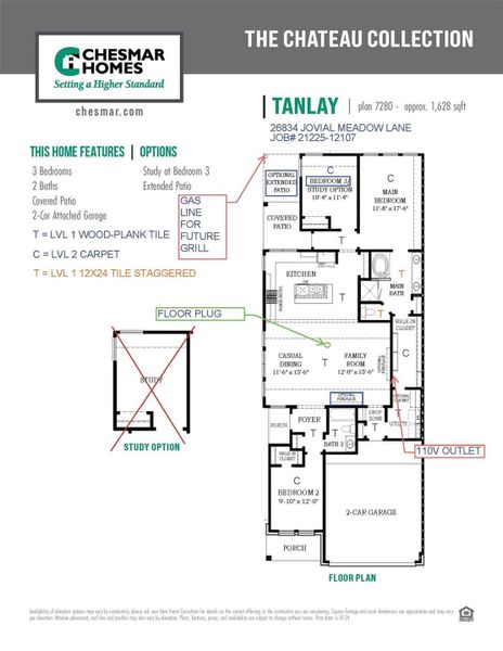 2D floor plan layout of this home in Jubilee, Hockley, TX (Image 4). 2D floor plan layout of this home in Jubilee, Hockley, TX (Image 4).