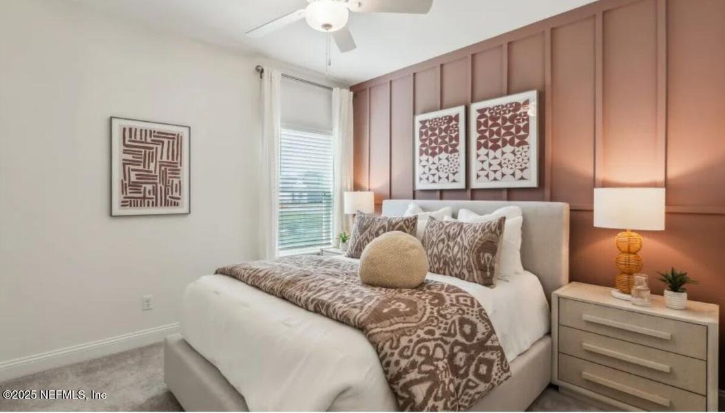 Furnished interior view inside a new home in Silver Meadows at SilverLeaf: Silver Meadows 60s, St. Augustine (Image 10). Furnished interior view inside a new home in Silver Meadows at SilverLeaf: Silver Meadows 60s, St. Augustine (Image 10).