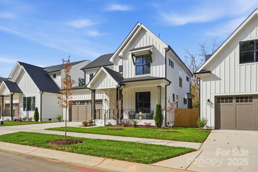 Front exterior of a new home in , Charlotte, NC, highlighting curb appeal (Image 21).