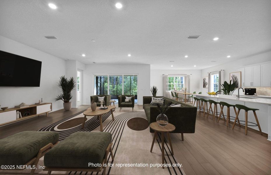 Furnished interior view inside a new home in Del Webb Nocatee, Ponte Vedra (Image 16).