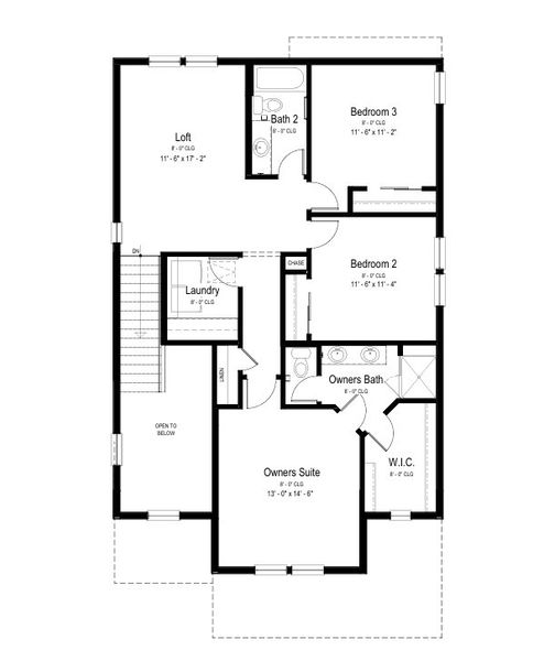 2D floor plan layout for the Starling by View Homes in Murata Farms, Fort Lupton, CO (Image 4).