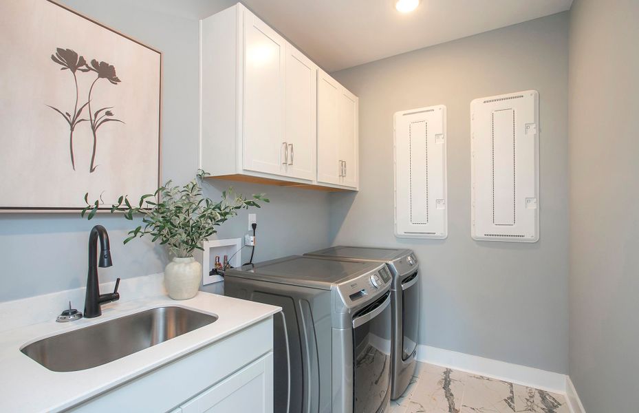 Palmary Laundry in new homes for 55+ Active Adult community in Del Webb Barton Village