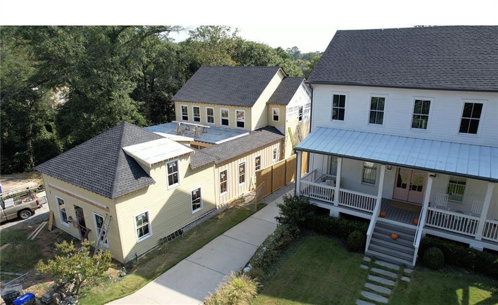 Front exterior of a new home in , Roswell, GA, highlighting curb appeal (Image 1).