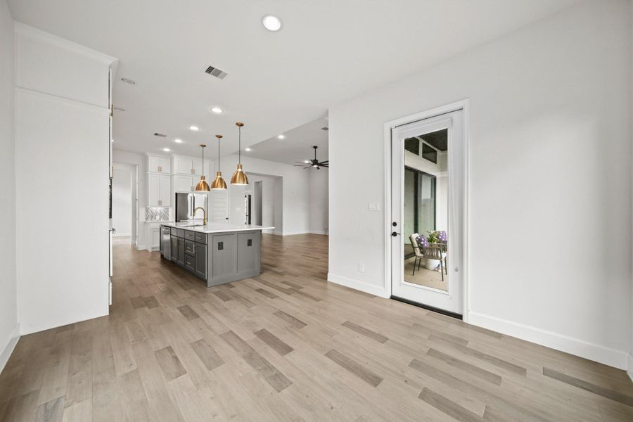 Another view from breakfast room toward kitchen Another view from breakfast room toward kitchen
