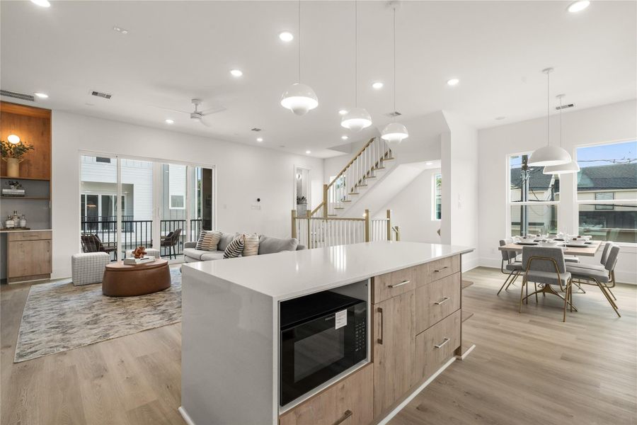 Furnished interior view inside a new home in , Houston (Image 39).