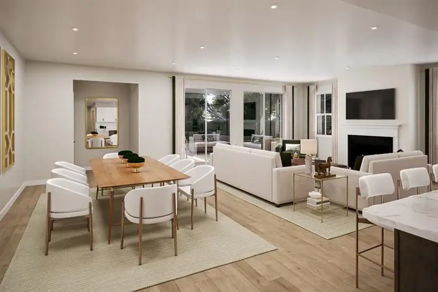 Representative furnished interior of a home built from the Tradewinds by Ryan Homes in Seminole Palms, Palm Coast (Image 4).