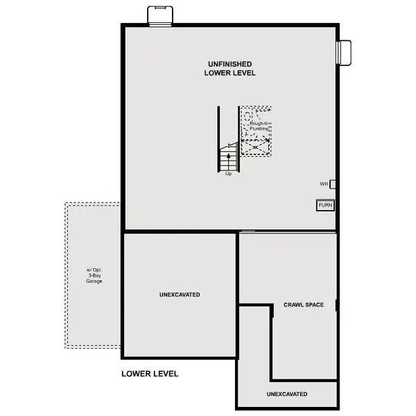 2D floor plan layout of this home in The Aurora Highlands, Aurora, CO (Image 4).