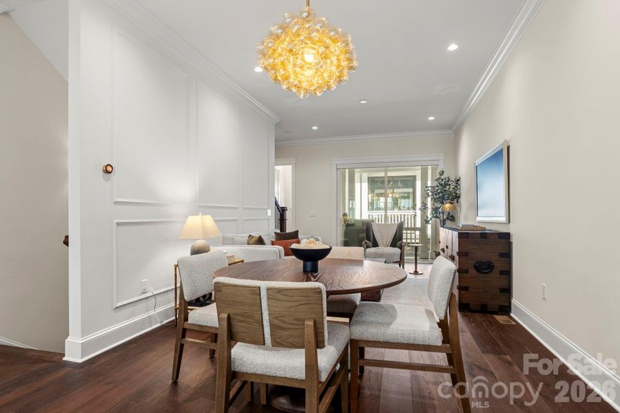 Furnished interior view inside a new home in , Charlotte (Image 5).