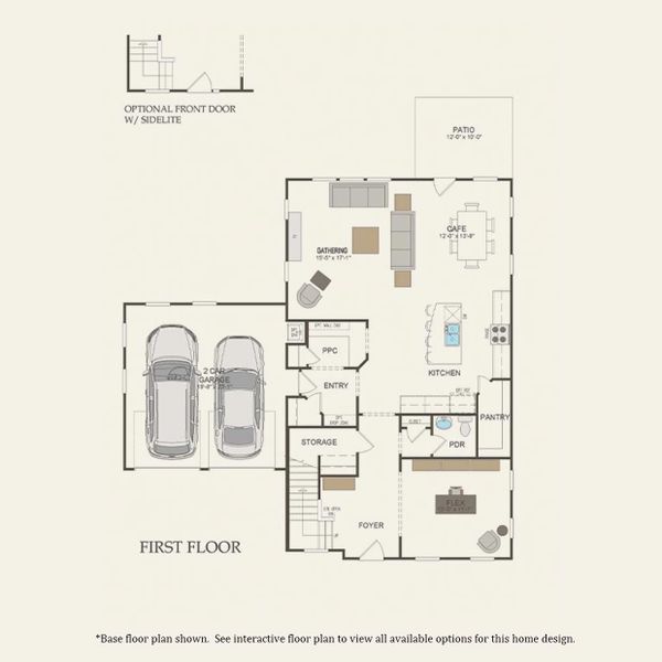 2D floor plan layout for the Foxfield by Pulte Homes in Heartwood, Richmond Hill, GA (Image 4). 2D floor plan layout for the Foxfield by Pulte Homes in Heartwood, Richmond Hill, GA (Image 4).