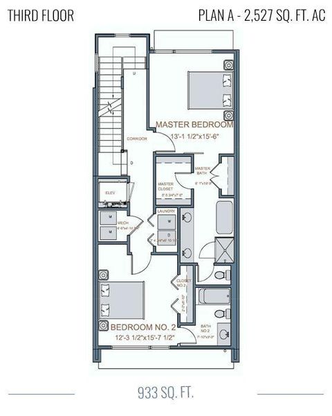 2D floor plan layout of this home in , Farmers Branch, TX (Image 5).