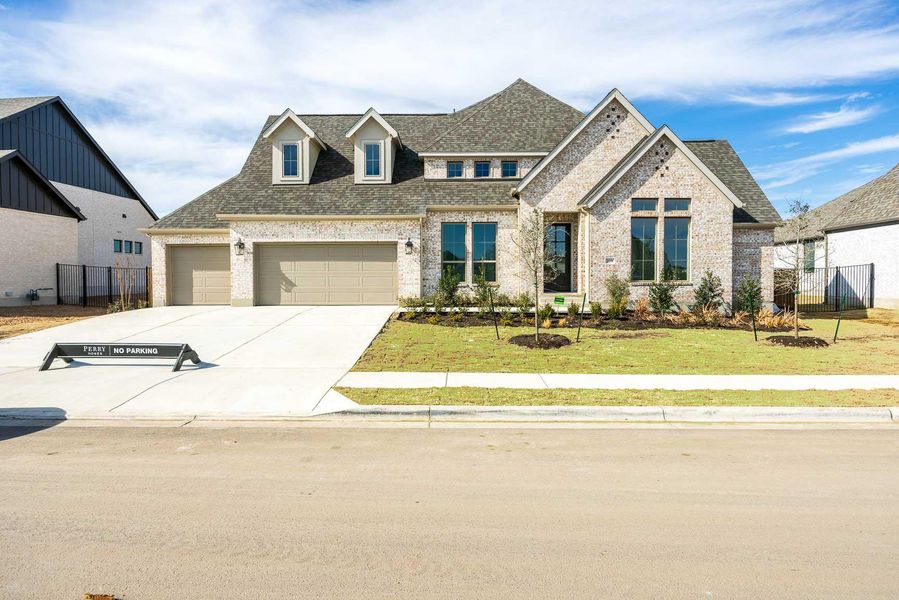 View of front of home with concrete driveway, roof with shingles, a front yard, and fence View of front of home with concrete driveway, roof with shingles, a front yard, and fence