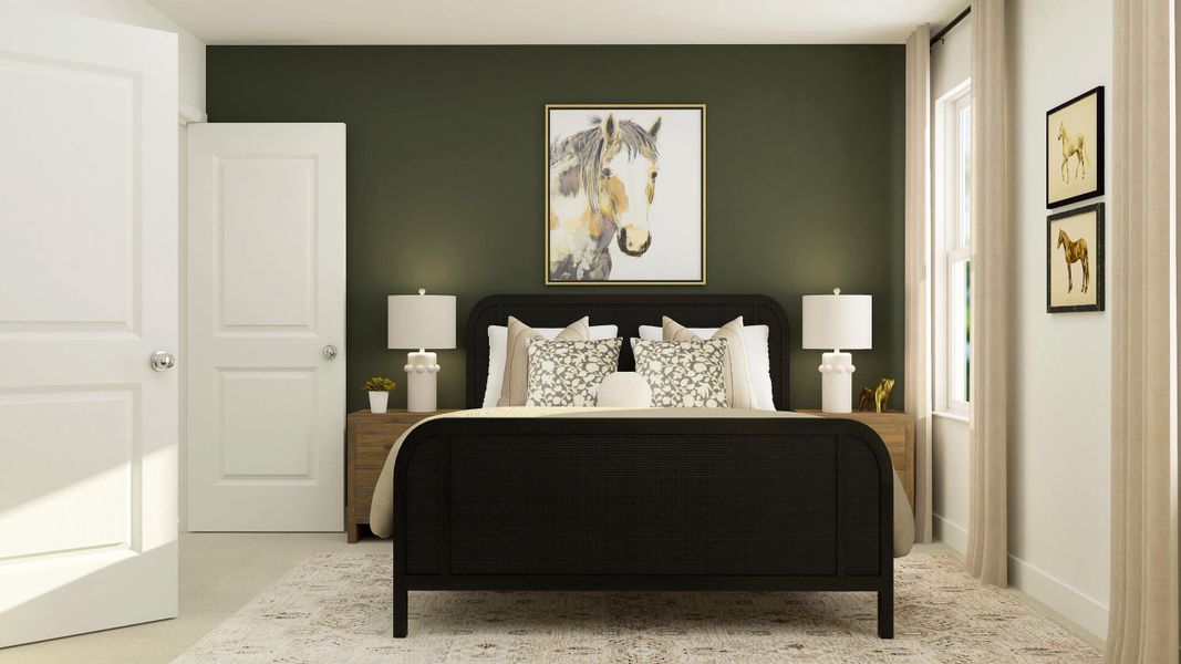 Furnished interior view inside a new home in Lindera Preserve at Cane Bay Plantation: Sabal Collection, Summerville (Image 3).