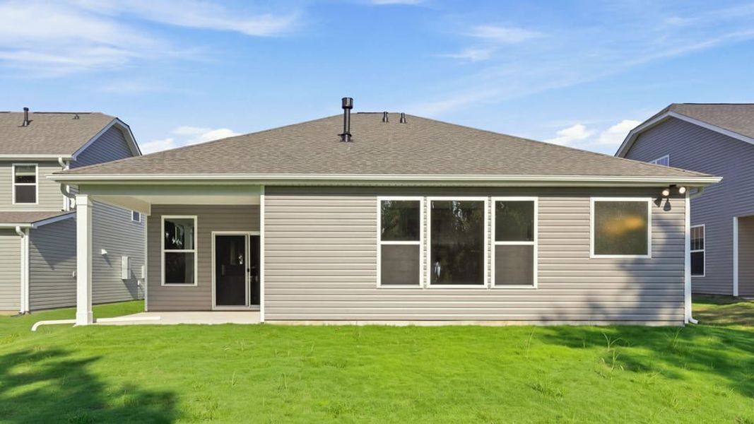 Exterior details and patio area of a home in Rutledge Estates, Woodruff (Image 3).