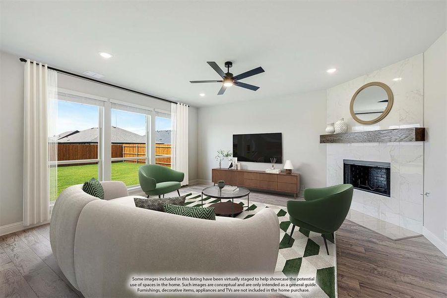 Furnished interior view inside a new home in Hulen Trails, Fort Worth (Image 17).