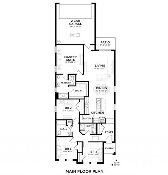 Representative exterior photo of a completed home built from the Oceano by Casa Fresca Homes in Harmony at Lake Eloise, Winter Haven, FL (Image 2).