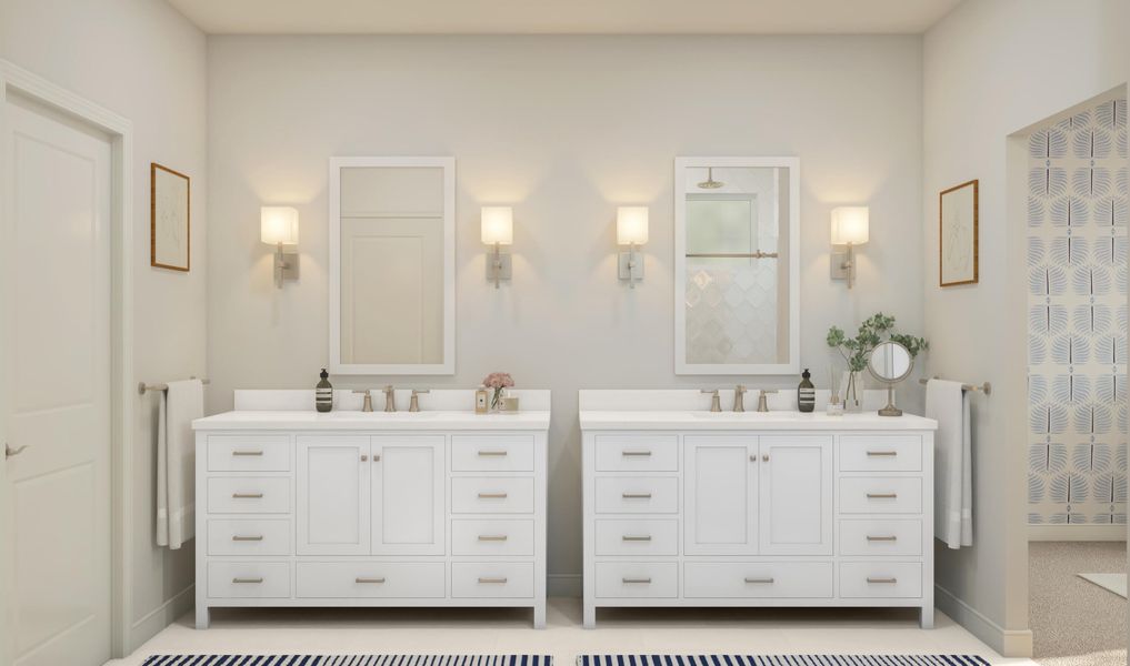 Furnished interior view inside a new home in K. Hovnanian's® Four Seasons at Lakes of Cane Bay, Summerville (Image 15).
