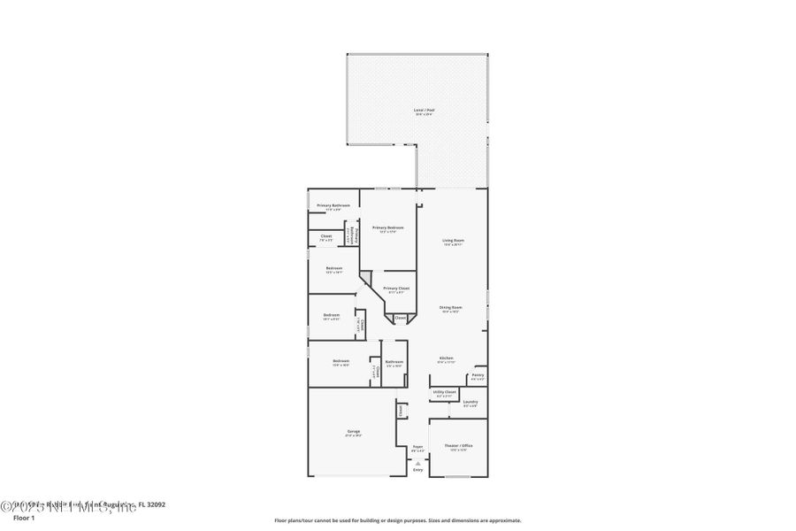 2D floor plan layout of this home in , St. Augustine, FL (Image 3).
