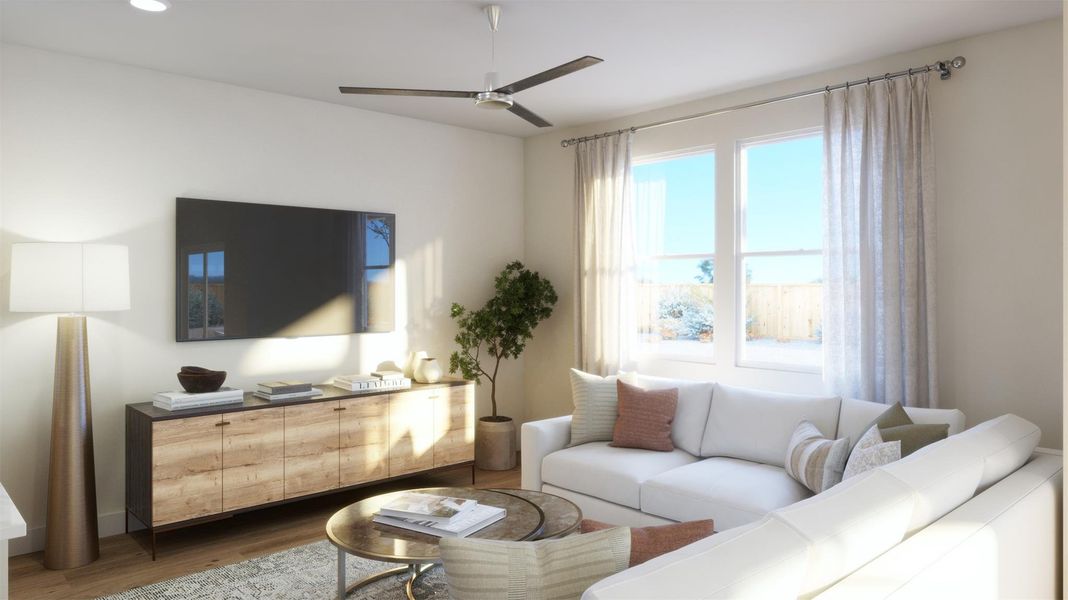 Furnished interior view inside a new home in , Kyle (Image 6).