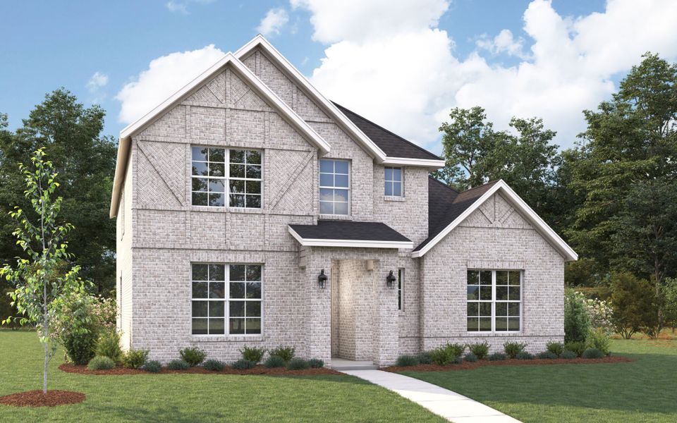 The Lavon - Tudor Elevation