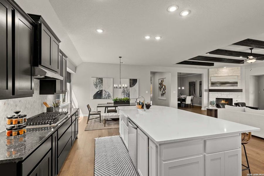 Furnished interior view inside a new home in Potranco Oaks, Castroville (Image 17). Furnished interior view inside a new home in Potranco Oaks, Castroville (Image 17).