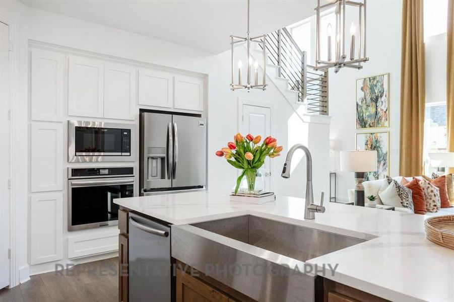 Furnished interior view inside a new home in Aster Park: 40ft. lots, McKinney (Image 34).