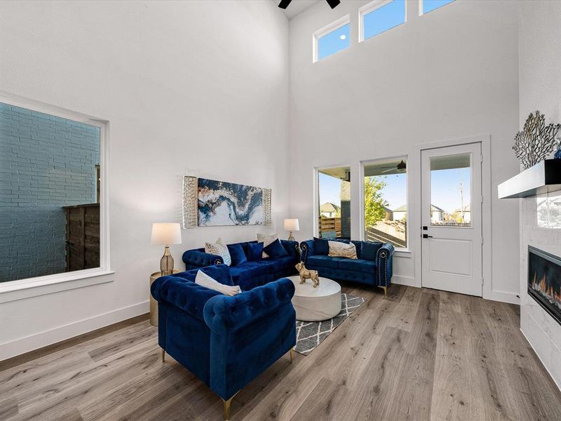 Furnished interior view inside a new home in , Little Elm (Image 25). Furnished interior view inside a new home in , Little Elm (Image 25).